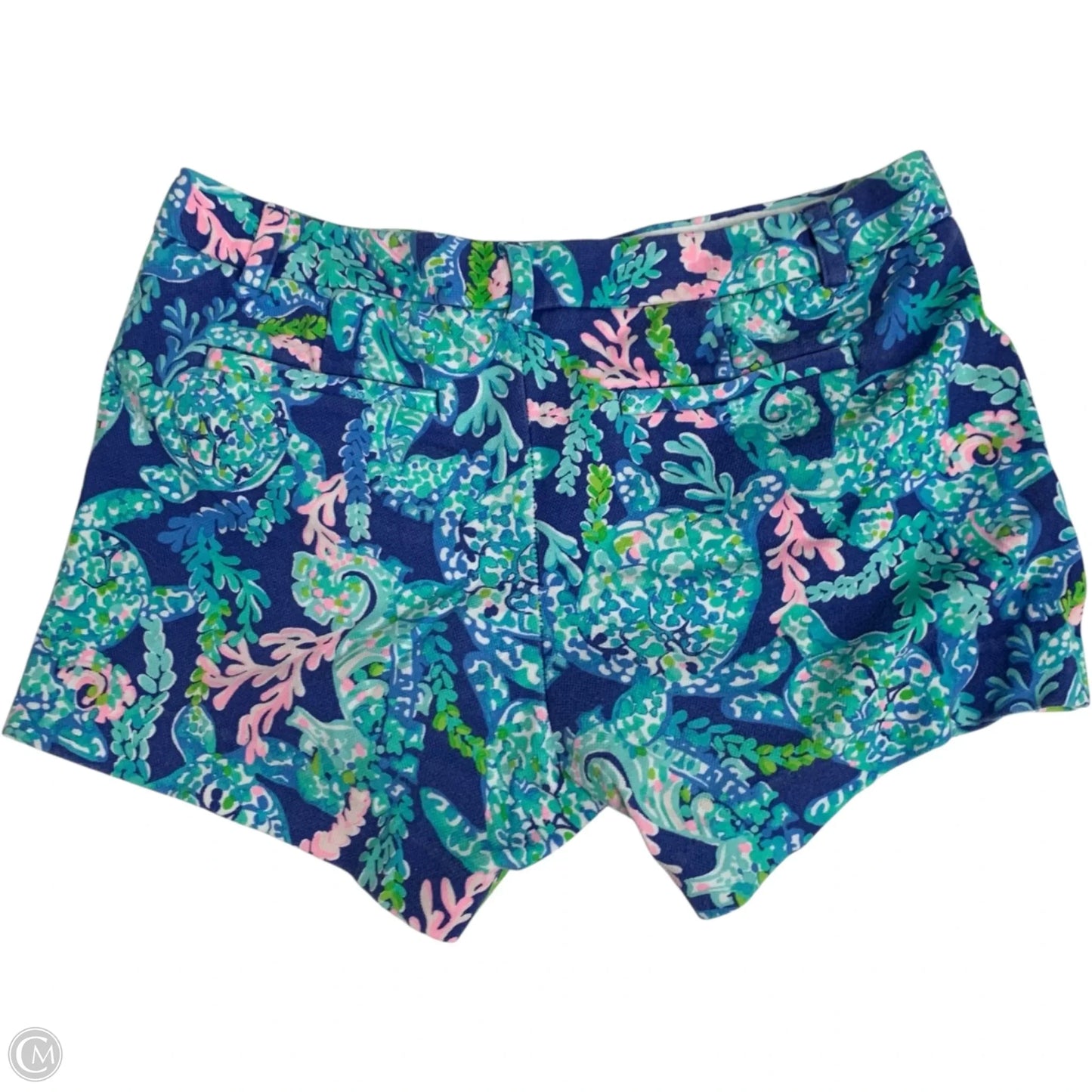 Shorts Designer By Lilly Pulitzer In Blue & Green, Size: M