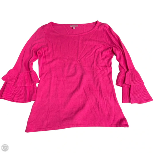 Top Long Sleeve Designer By Lilly Pulitzer In Pink, Size: M