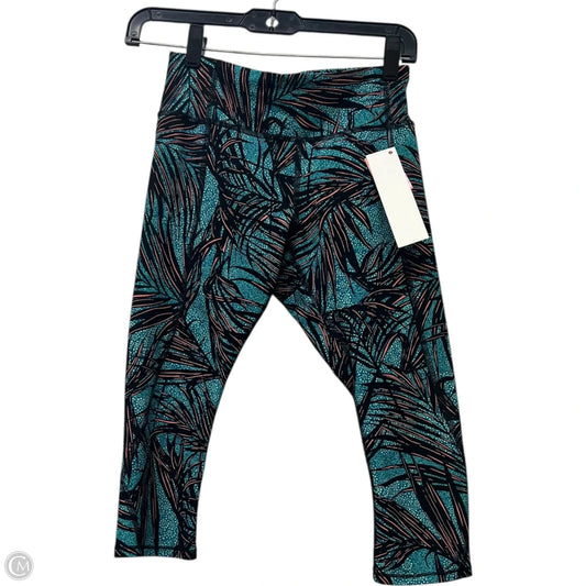 Athletic Leggings Capris By Lululemon In Black & Blue, Size: S