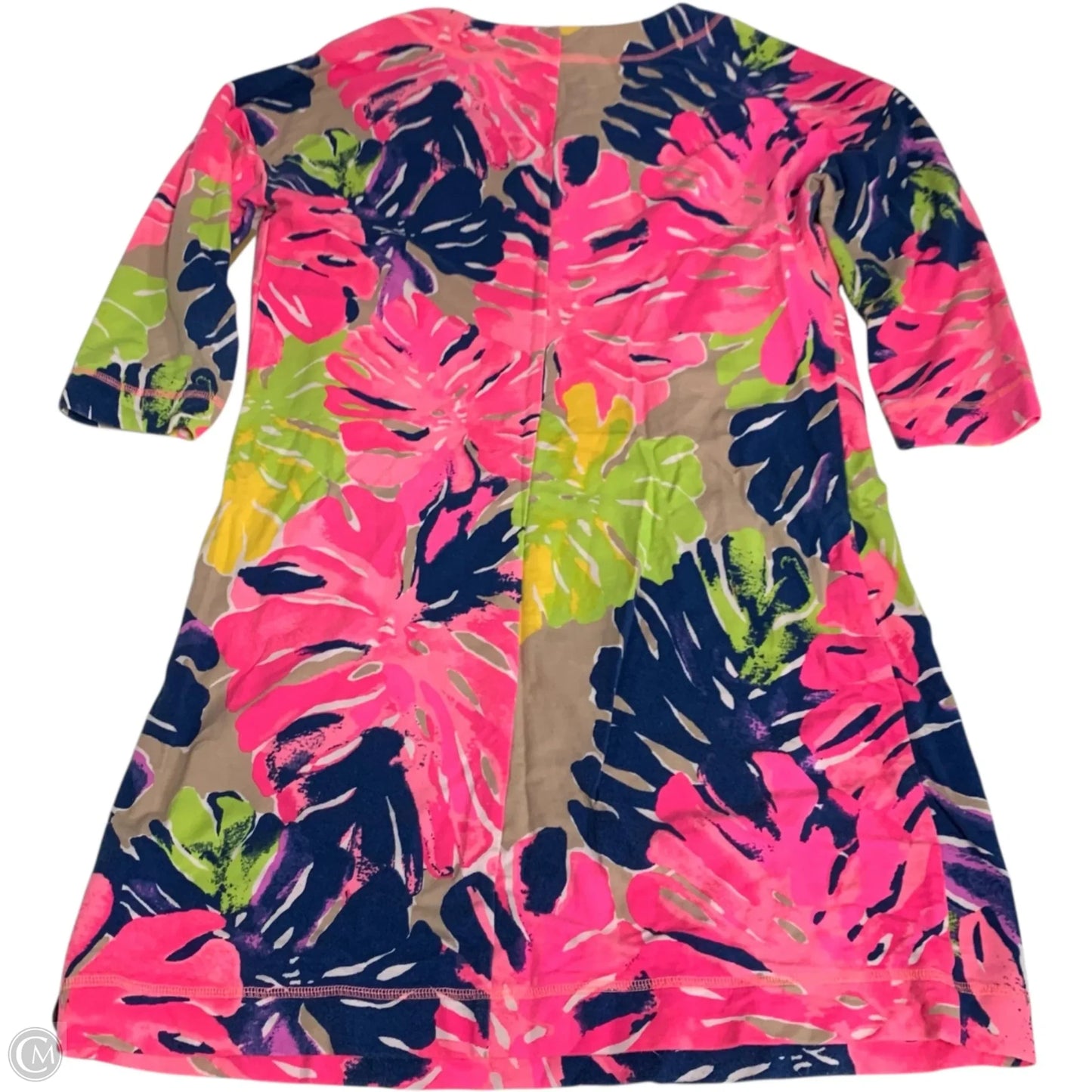 Dress Designer By Lilly Pulitzer In Pink & Tan, Size: S