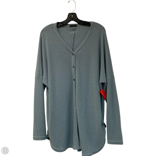 Top Long Sleeve By Miholl In Blue, Size: Xl