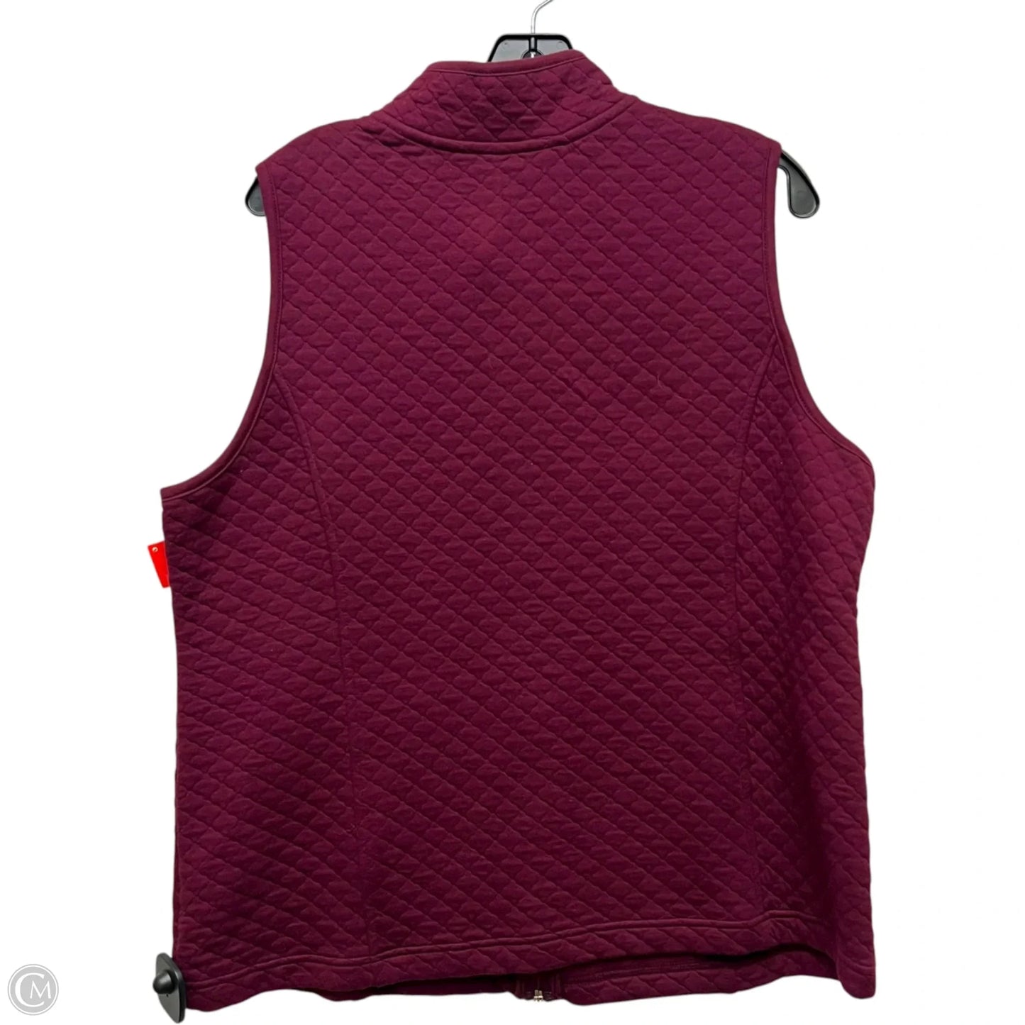 Vest Puffer & Quilted By Croft And Barrow In Maroon, Size: Xl