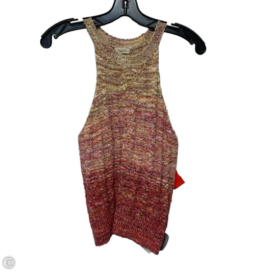 Top Sleeveless By Pilcro In Pink & Yellow, Size: Xs