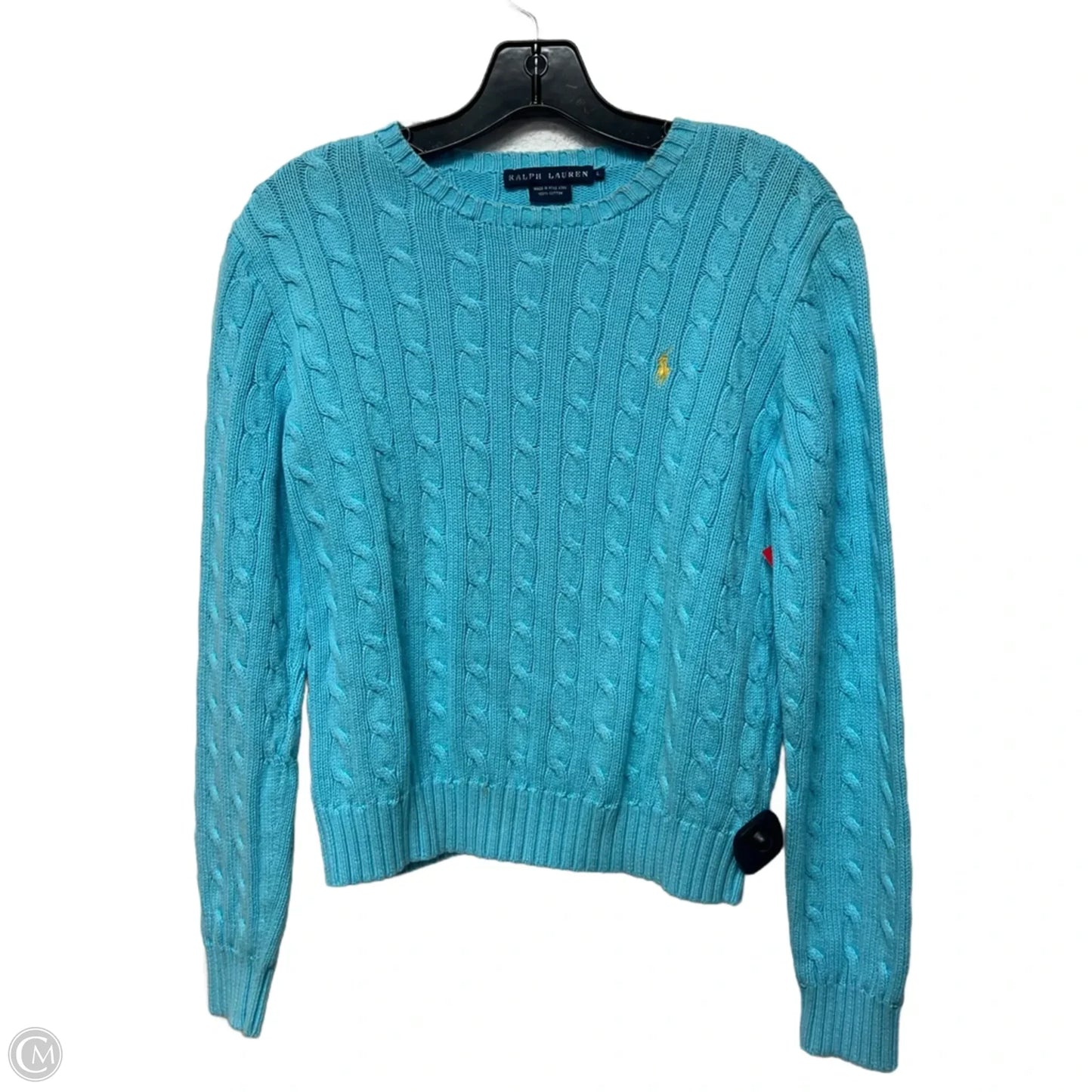 Sweater By Ralph Lauren In Blue, Size: L