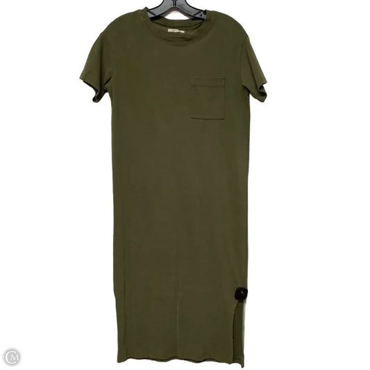 Dress Casual Maxi By Madewell In Green, Size: Xs
