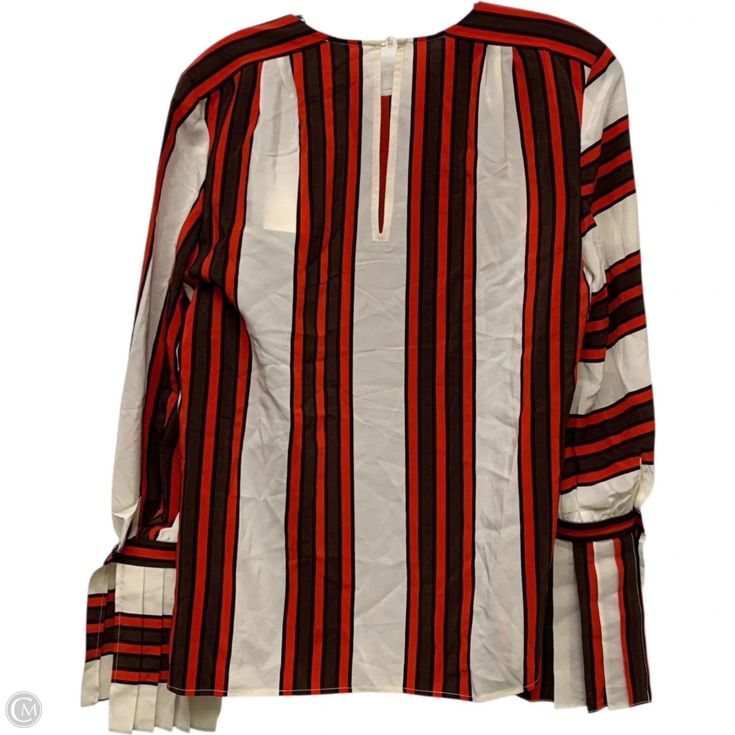 Top Long Sleeve Designer By Tory Burch In Red & White, Size: Xs