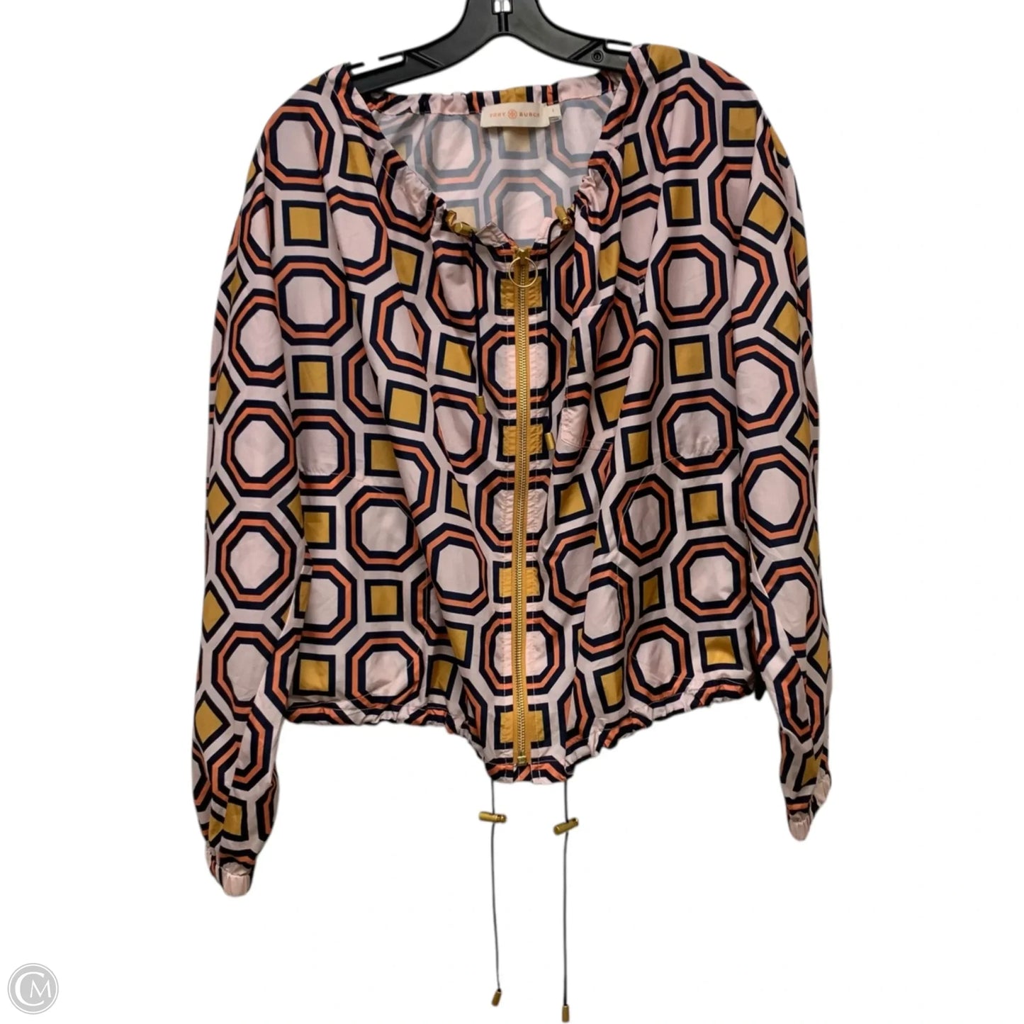 Jacket Designer By Tory Burch In Orange & Pink, Size: S