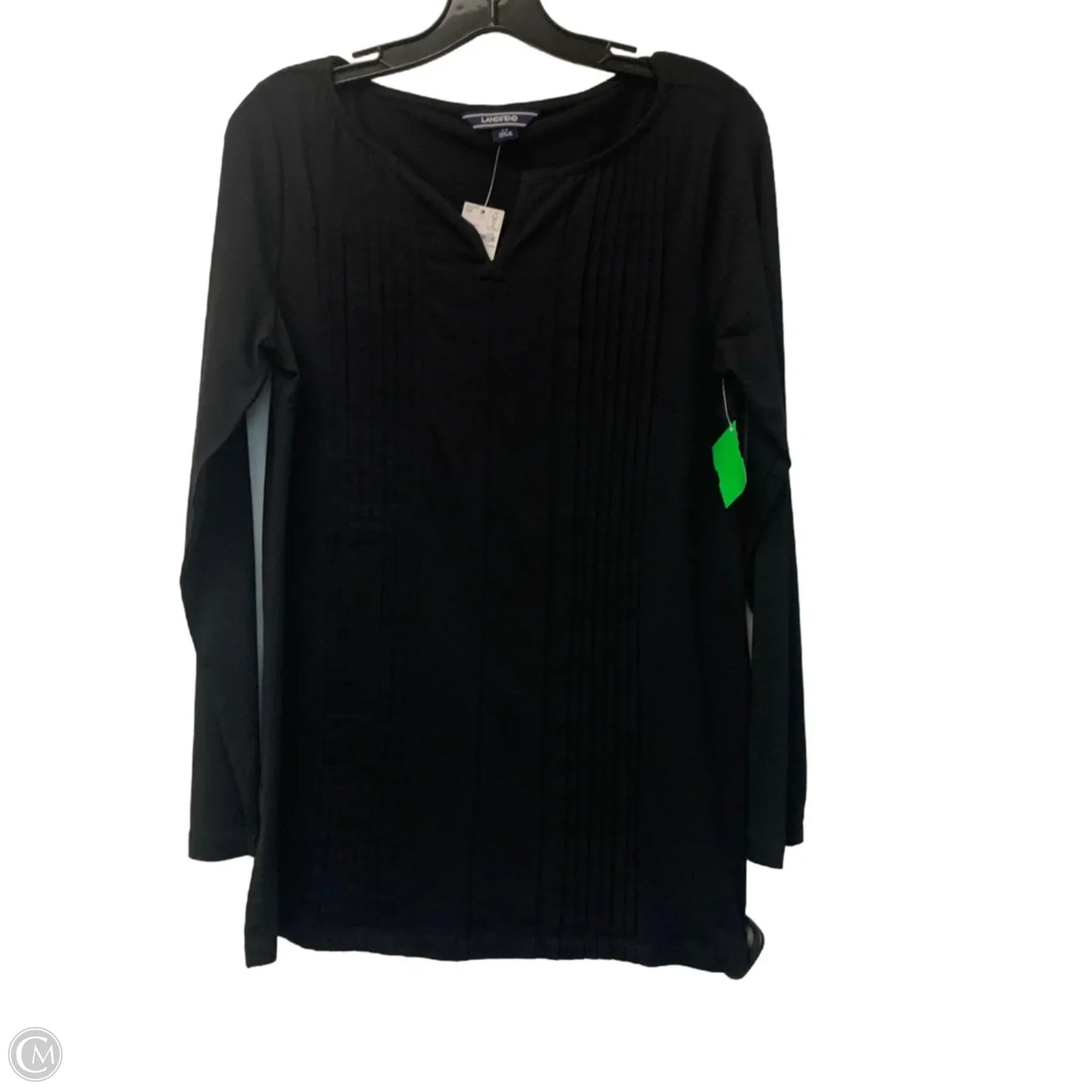 Top Long Sleeve By Lands End In Black, Size: Xs