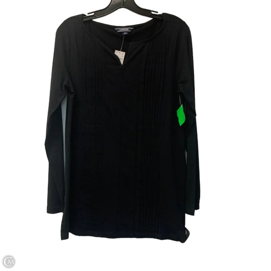 Top Long Sleeve By Lands End In Black, Size: Xs