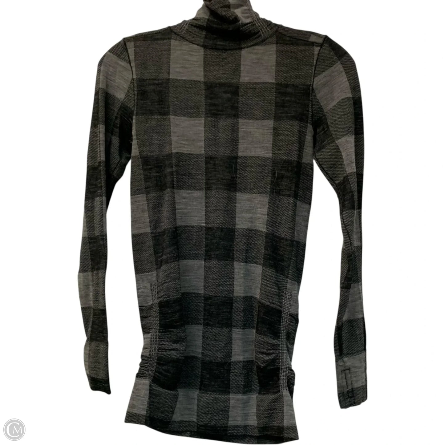 Athletic Top Long Sleeve Collar By Athleta In Grey, Size: Xs