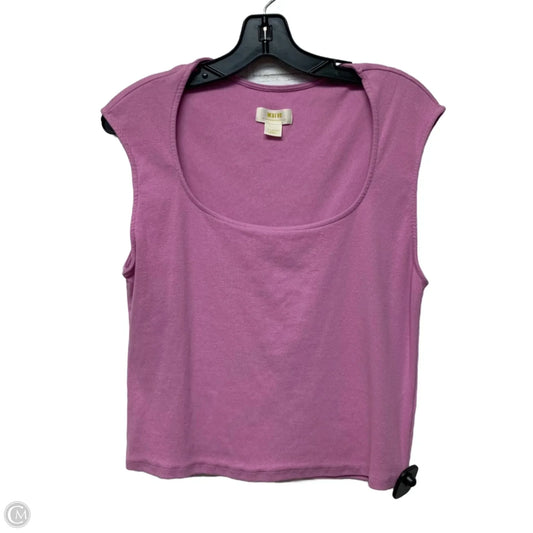 Top Sleeveless Basic By Maeve In Pink, Size: Xl