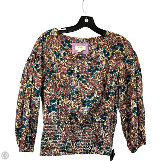 Top Long Sleeve By Maeve In Floral Print, Size: Xs