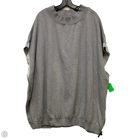 Sweatshirt Crewneck By Free People In Grey, Size: L