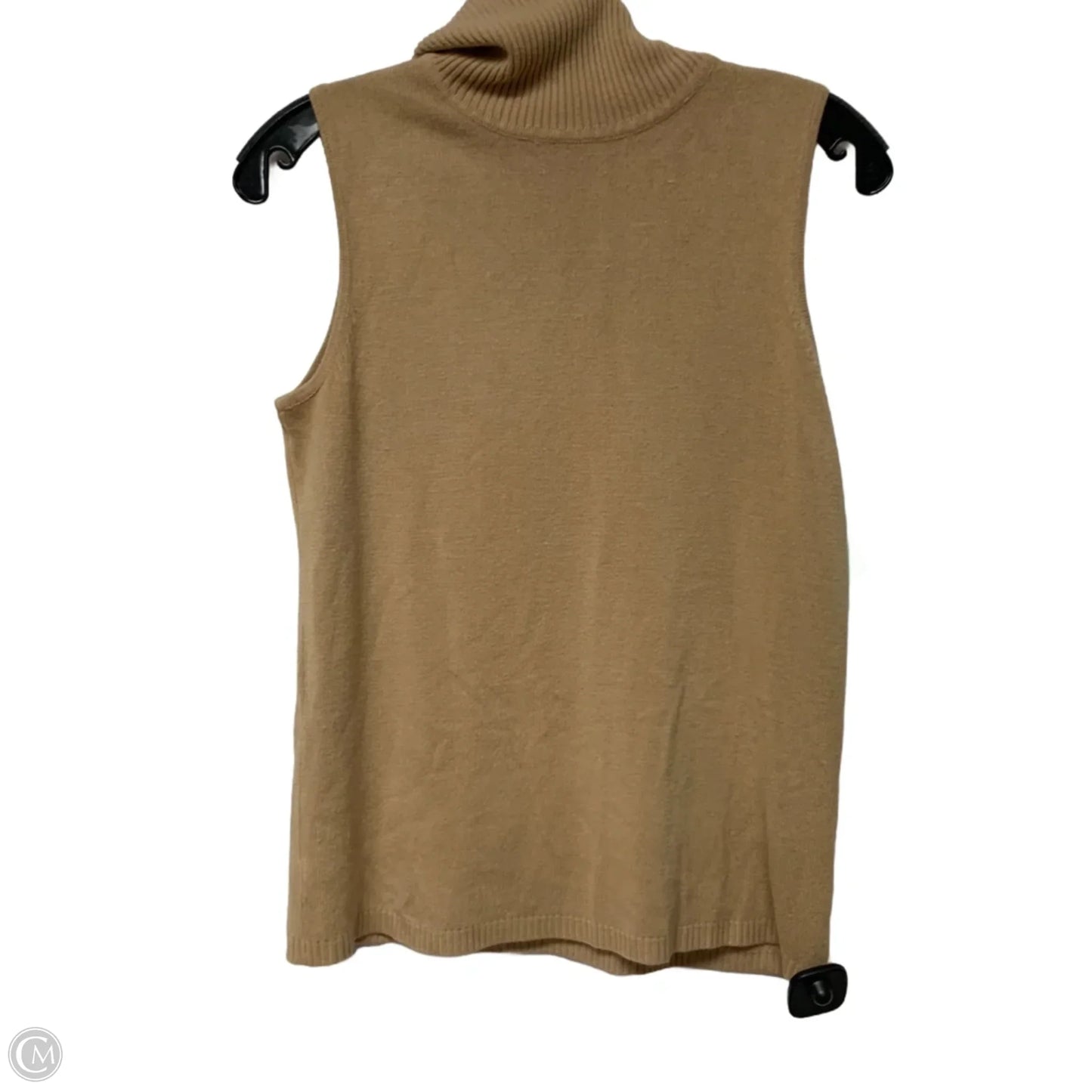 Vest Sweater By Josephine Chaus In Tan, Size: S