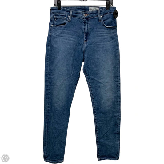 Jeans Straight By Adriano Goldschmied In Blue Denim, Size: 14