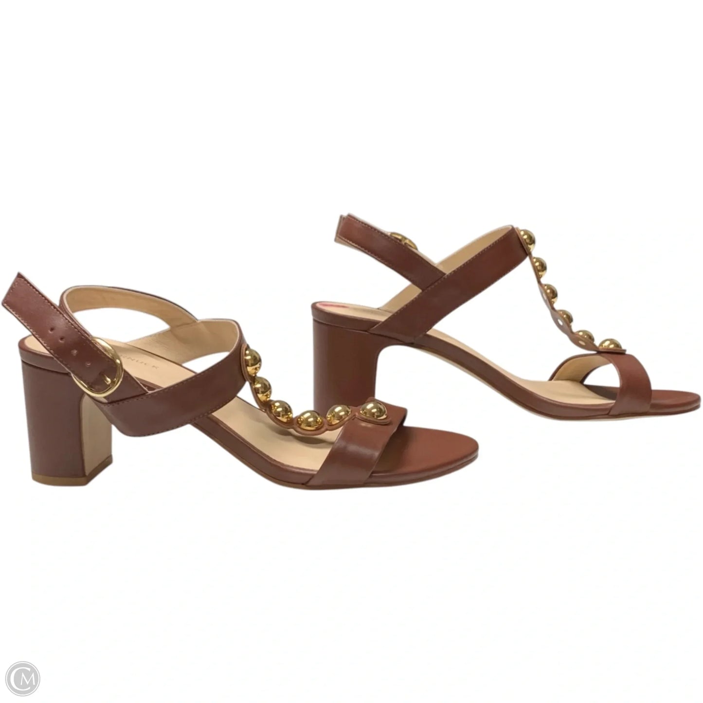 Sandals Heels Block By Tuckernuck In Brown, Size: 9