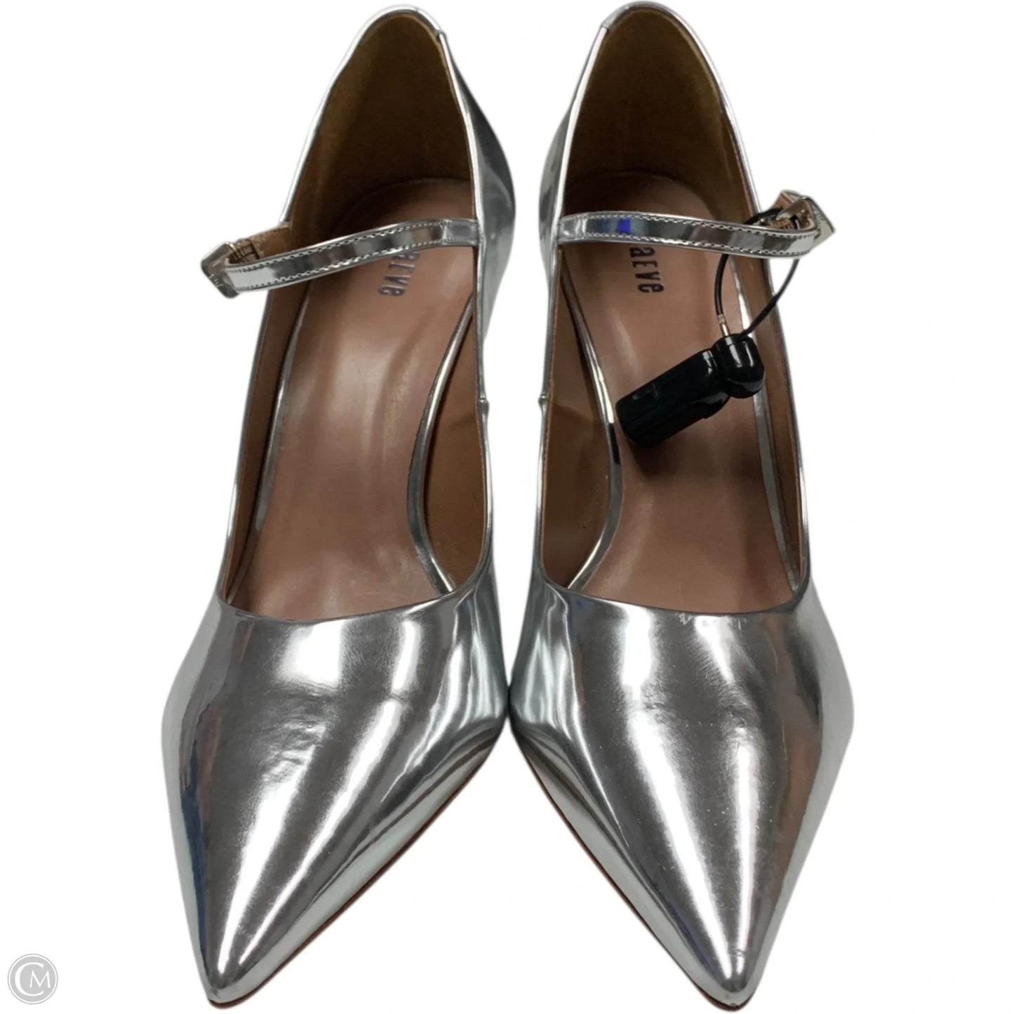 Shoes Heels Wedge By Maeve In Silver, Size: 10.5