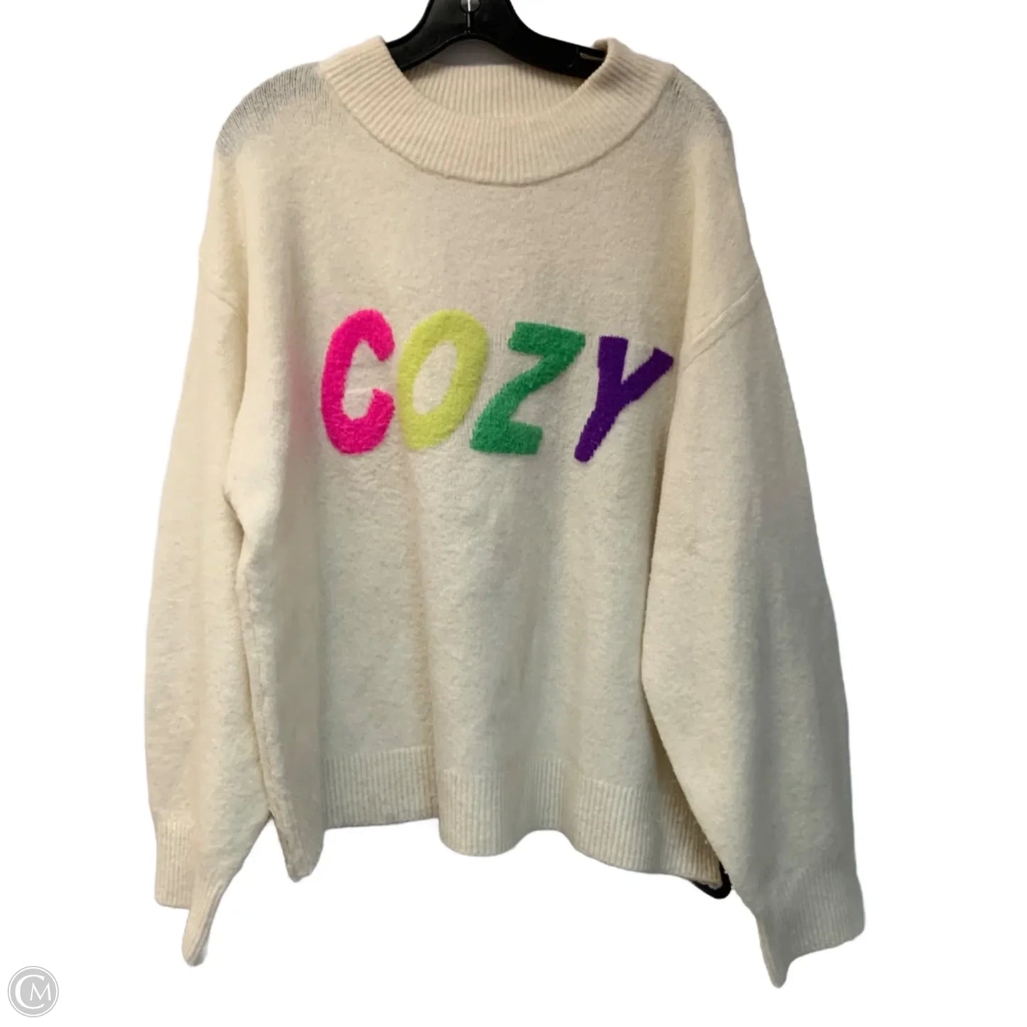 Sweater By A New Day In Cream, Size: 1x