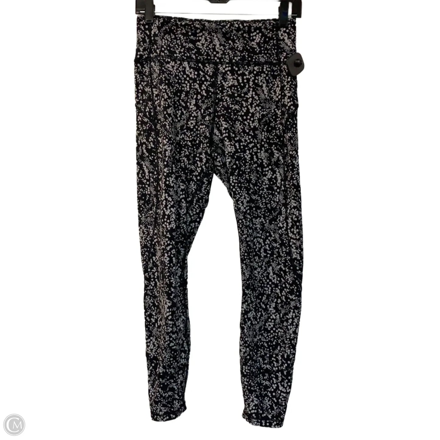 Athletic Leggings By Lululemon In Black & White, Size: M