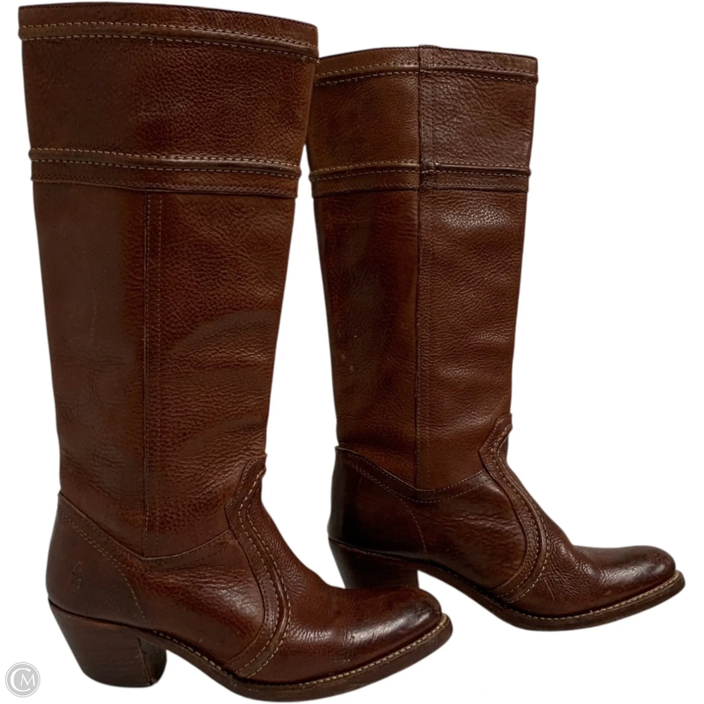 Boots Designer By Frye In Brown, Size: 6