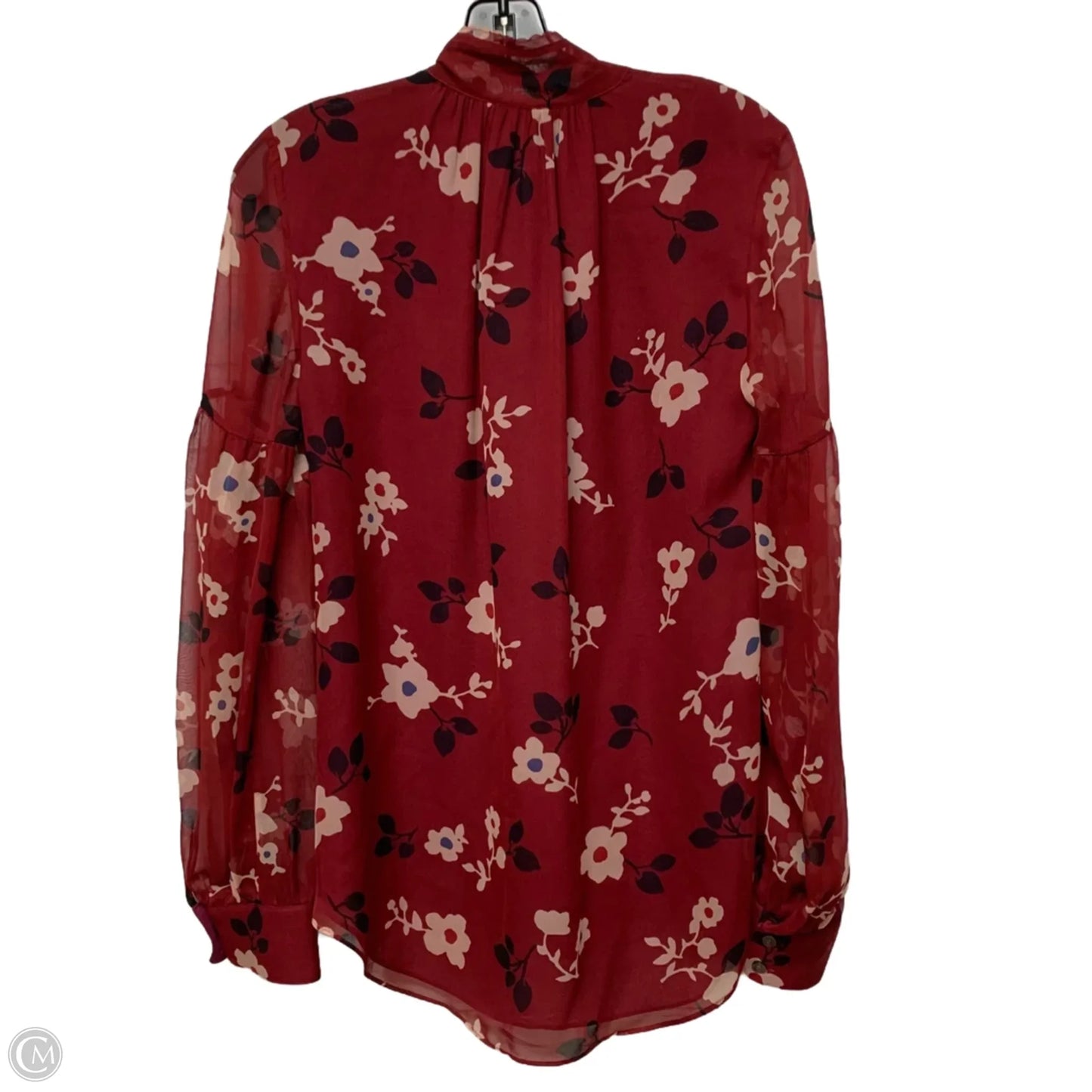 Top Long Sleeve Designer By Kate Spade In Red, Size: M