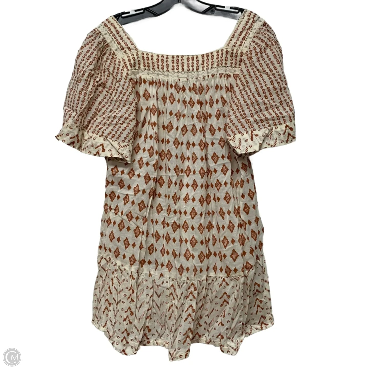 Dress Casual Short By Free People In Orange & White, Size: M