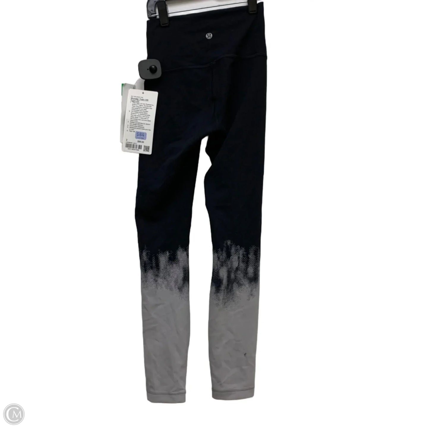 Athletic Leggings By Lululemon In Black & Grey, Size: Xs