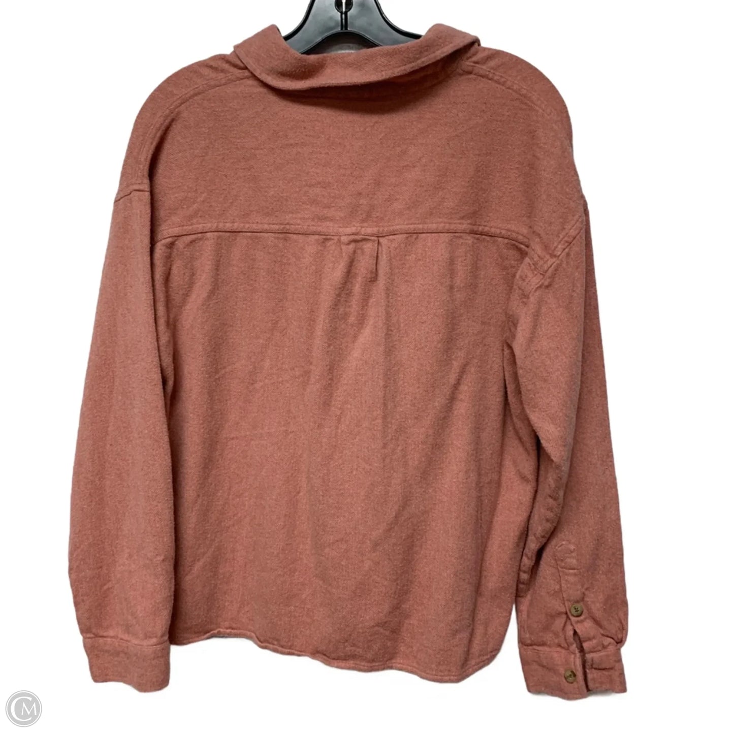 Jacket Shirt By Madewell In Pink, Size: M