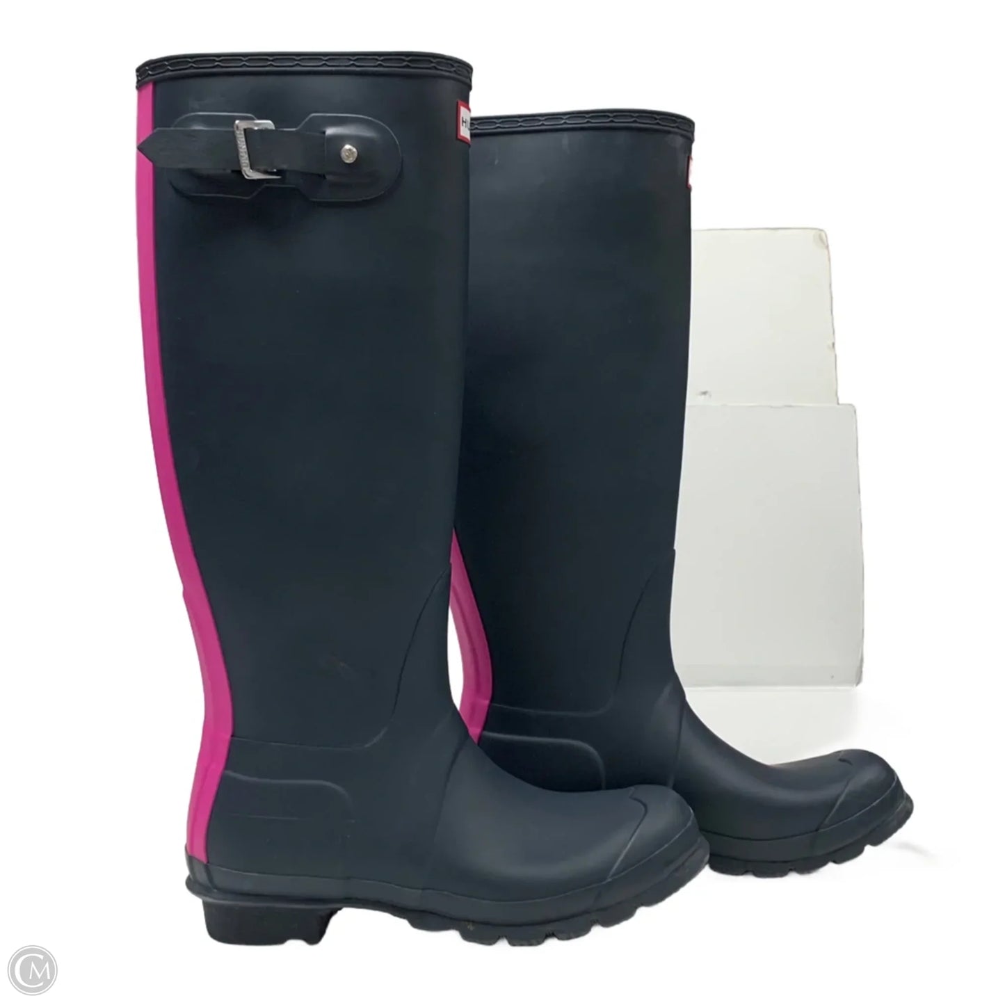 Boots Rain By Hunter In Navy, Size: 8