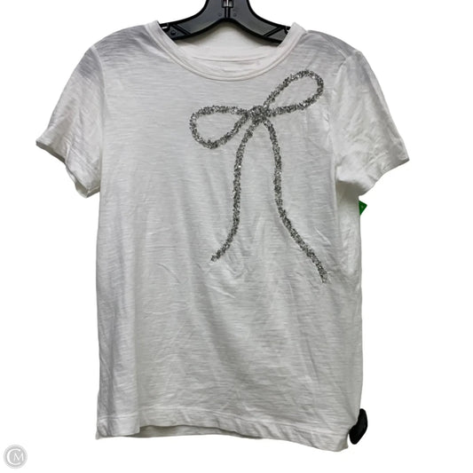 Top Short Sleeve By Loft In White, Size: Xs