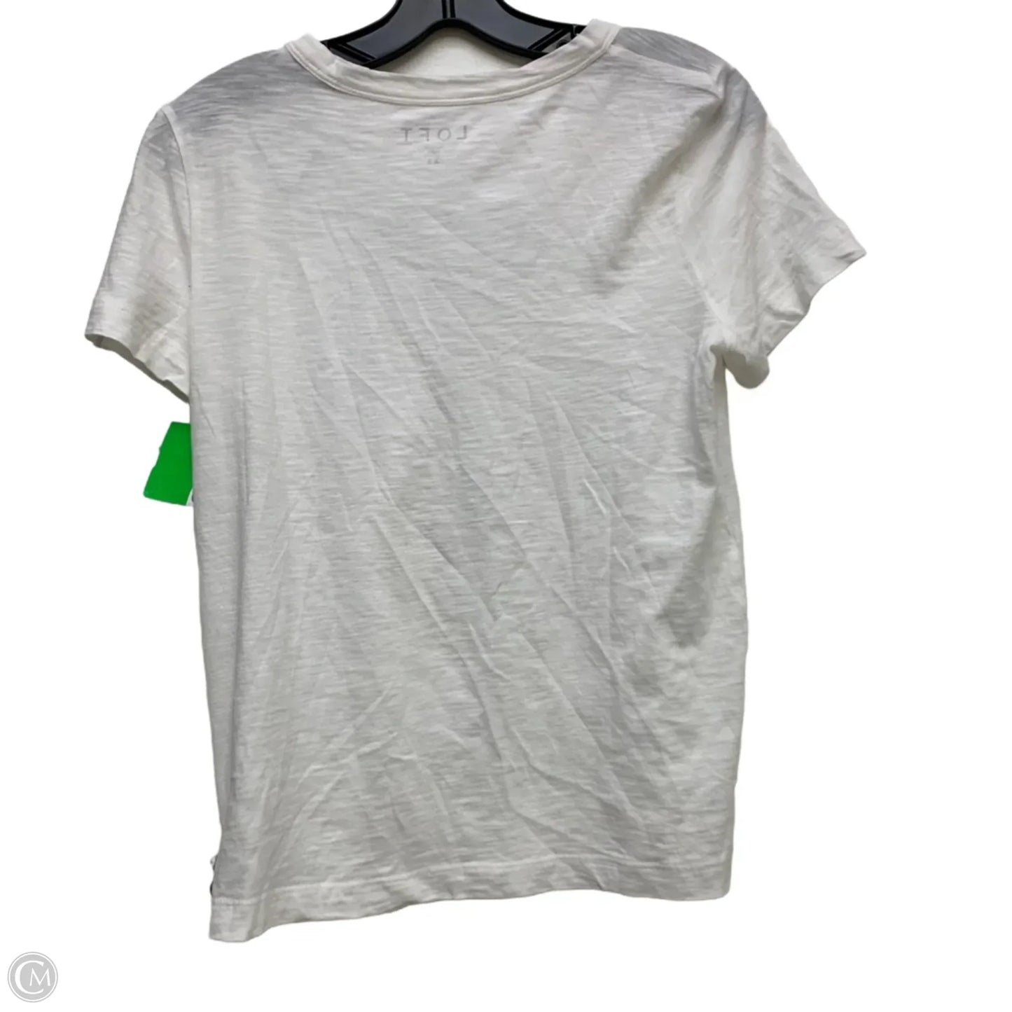 Top Short Sleeve By Loft In White, Size: Xs