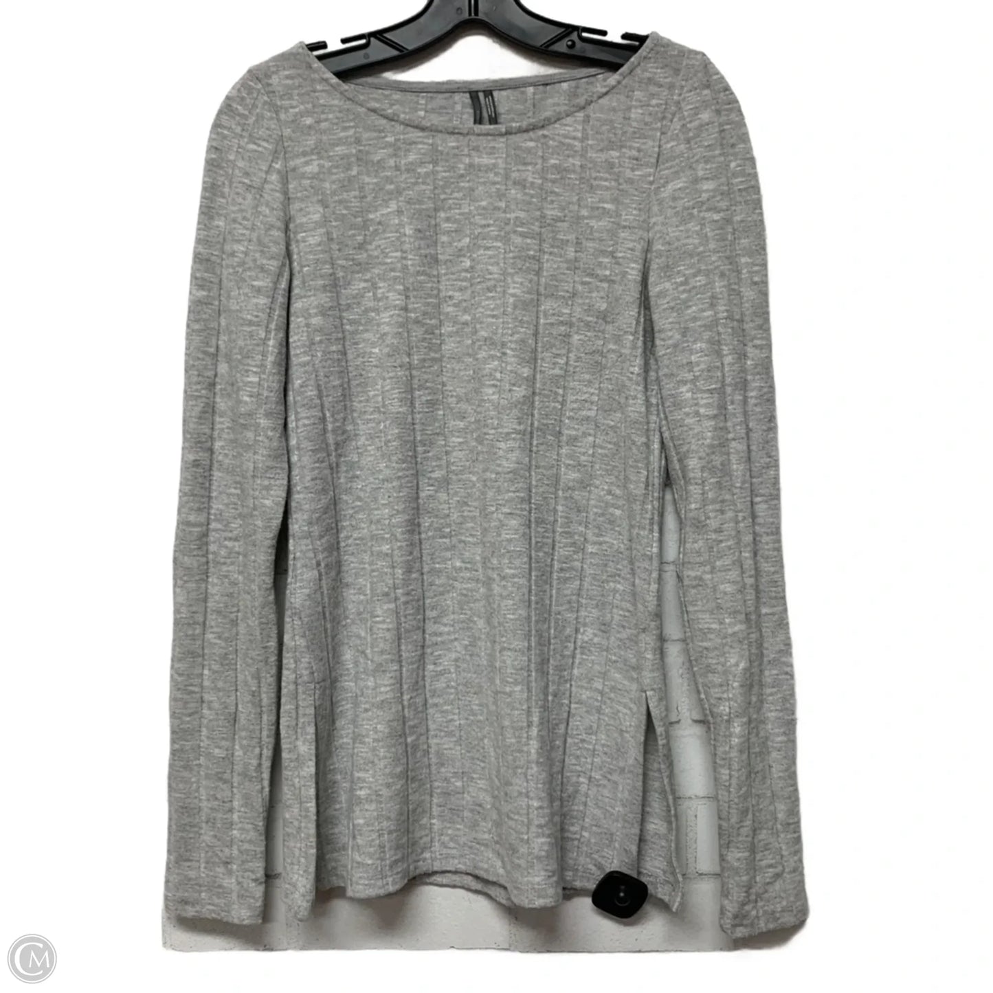 Top Long Sleeve Basic By Anthropologie In Grey, Size: S