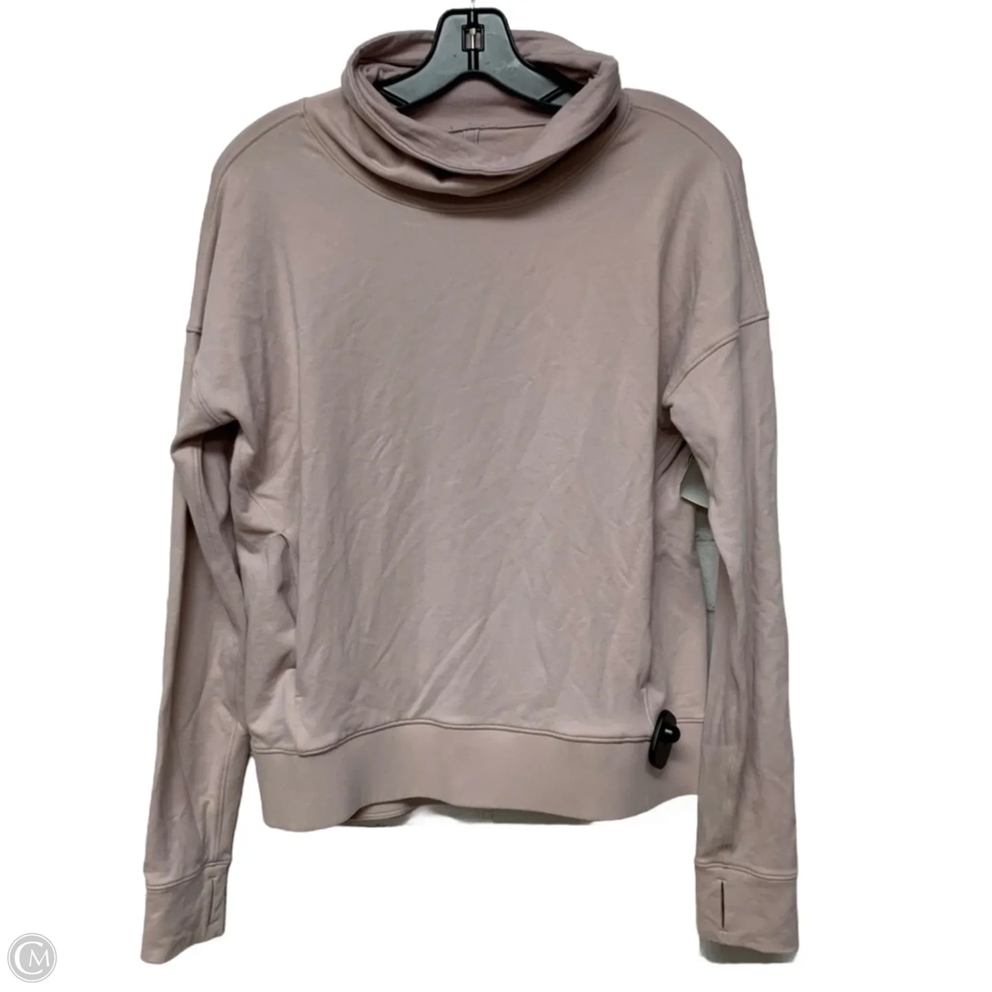 Athletic Top Long Sleeve Collar By Lululemon In Pink, Size: S