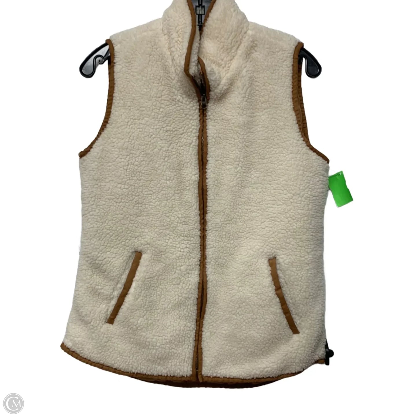 Vest Faux Fur & Sherpa By Old Navy In Cream, Size: S