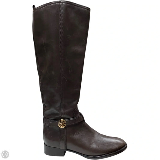 Boots Designer By Tory Burch In Brown, Size: 7.5
