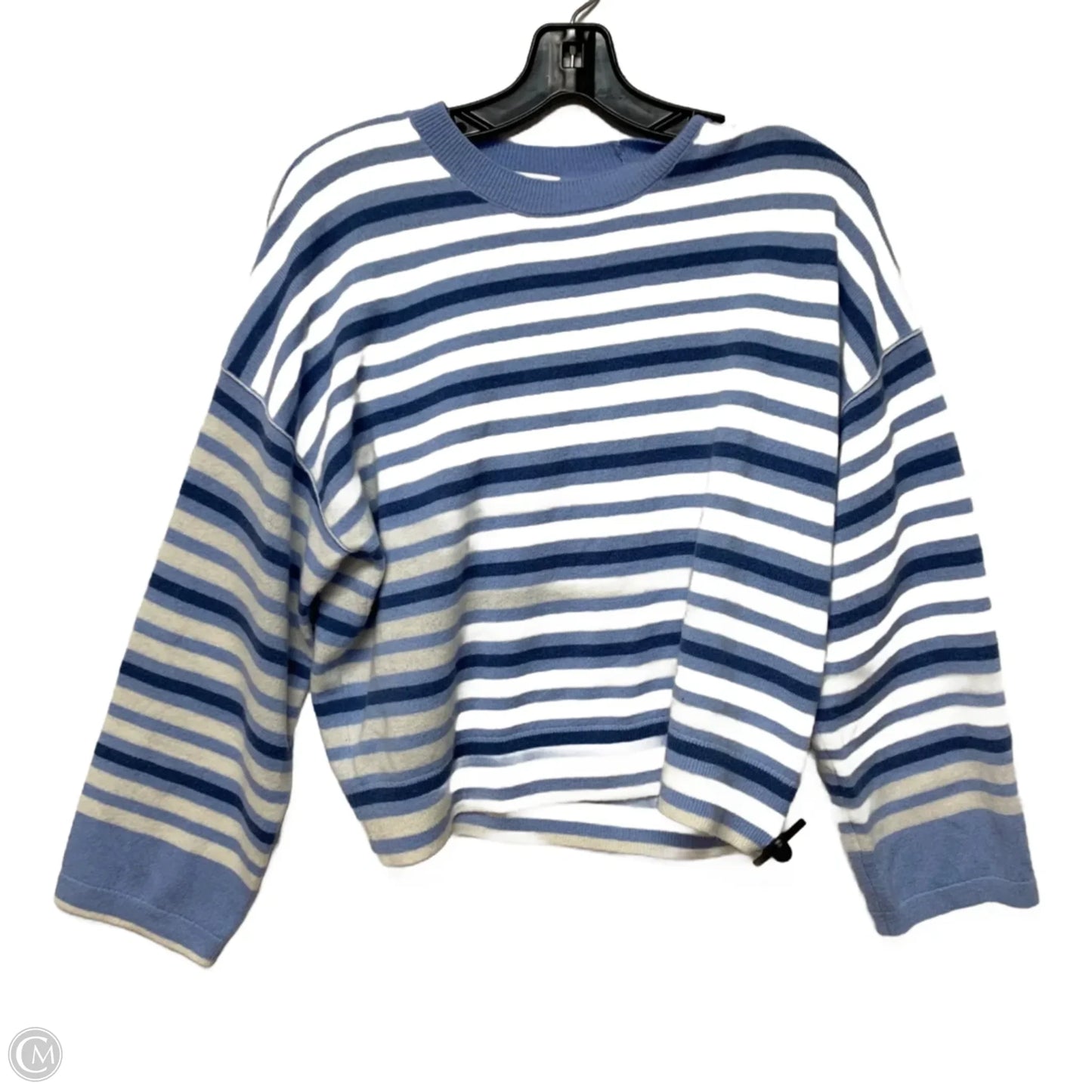 Sweater Cashmere By Madewell In Blue & White, Size: S