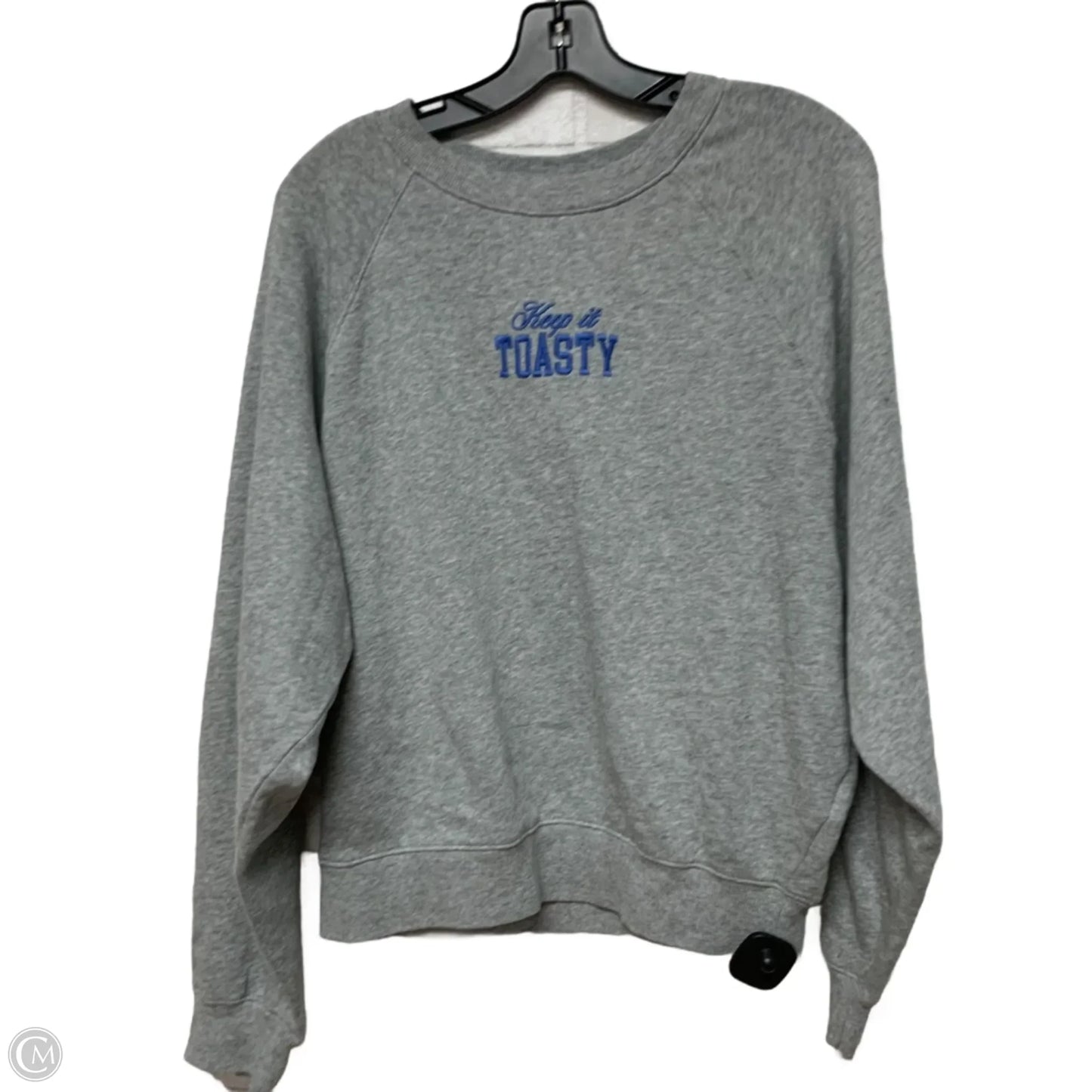 Sweatshirt Crewneck By Old Navy In Blue & Grey, Size: S