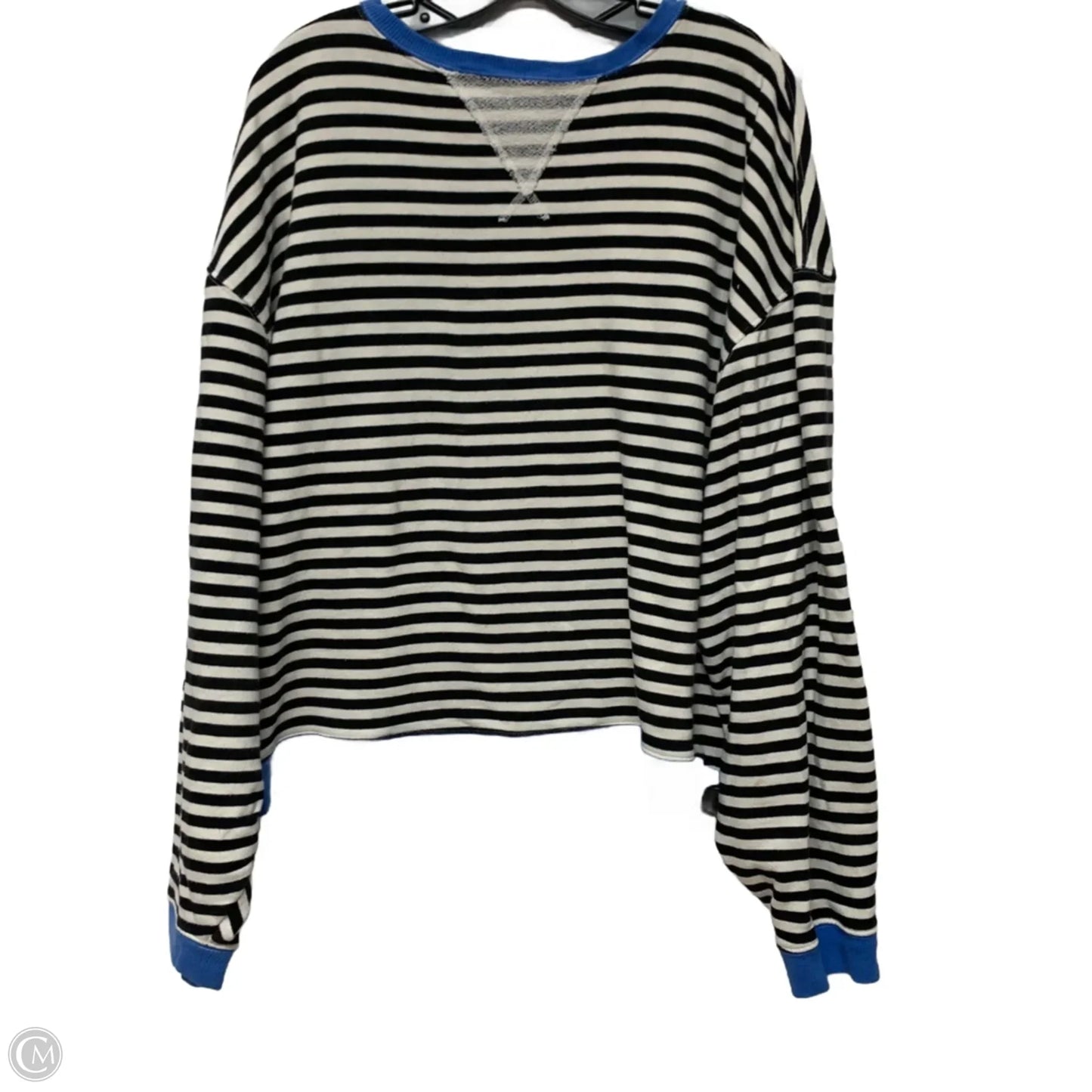 Sweatshirt Crewneck By We The Free In Striped Pattern, Size: M
