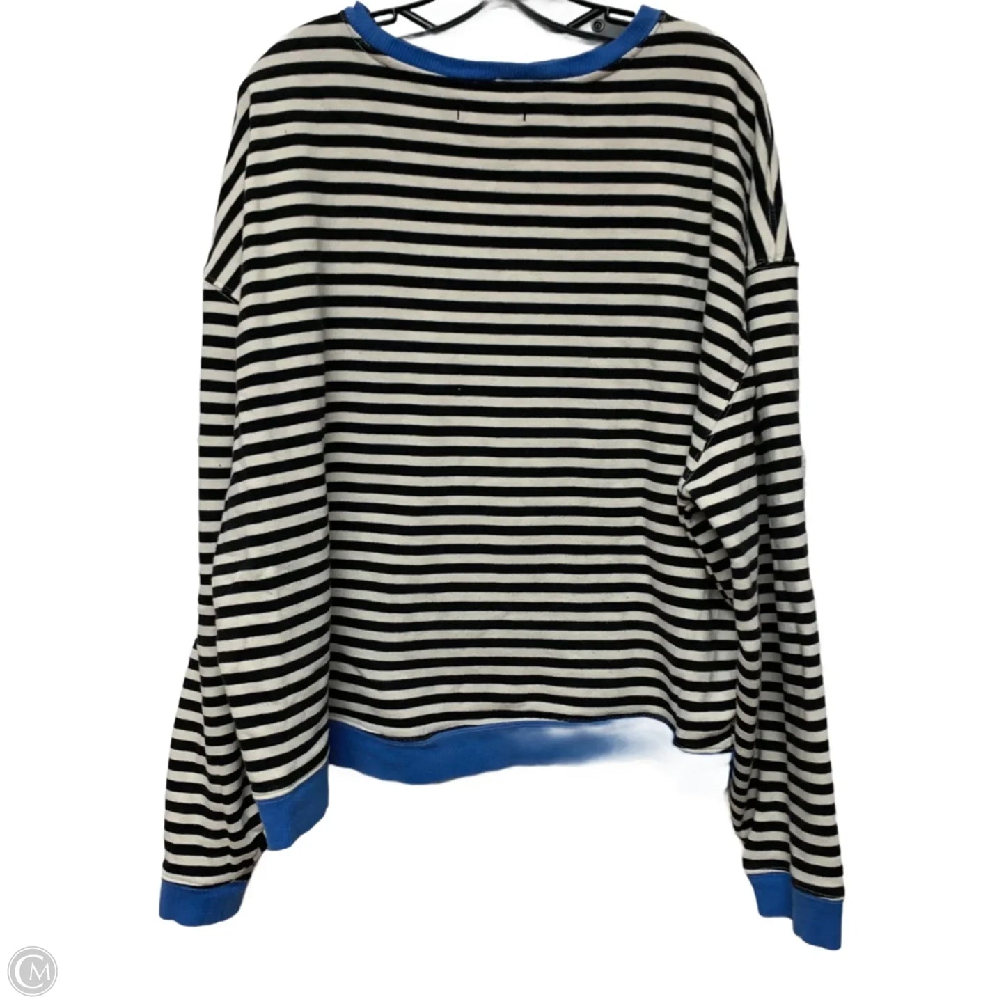 Sweatshirt Crewneck By We The Free In Striped Pattern, Size: M