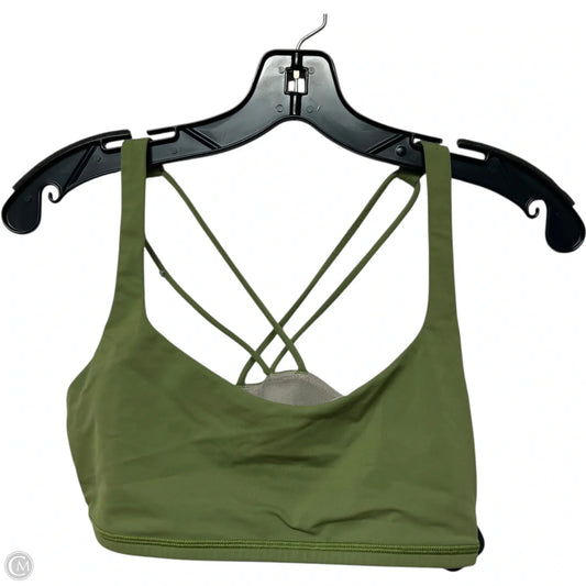 Athletic Bra By Lululemon In Green, Size: M