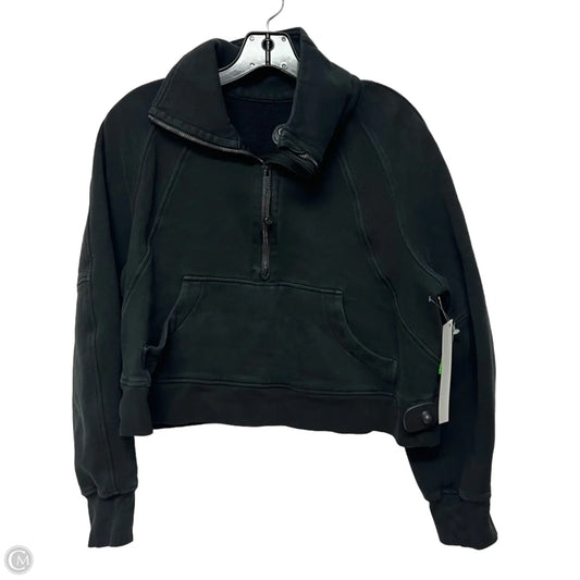 Athletic Sweatshirt Collar By Lululemon In Black, Size: Xs