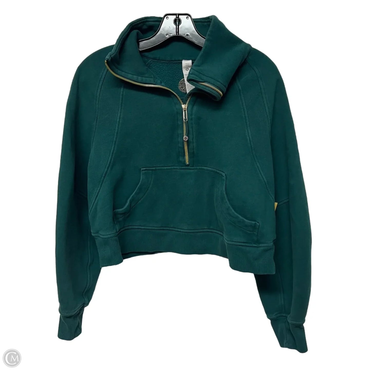 Athletic Sweatshirt Collar By Lululemon In Green, Size: Xs
