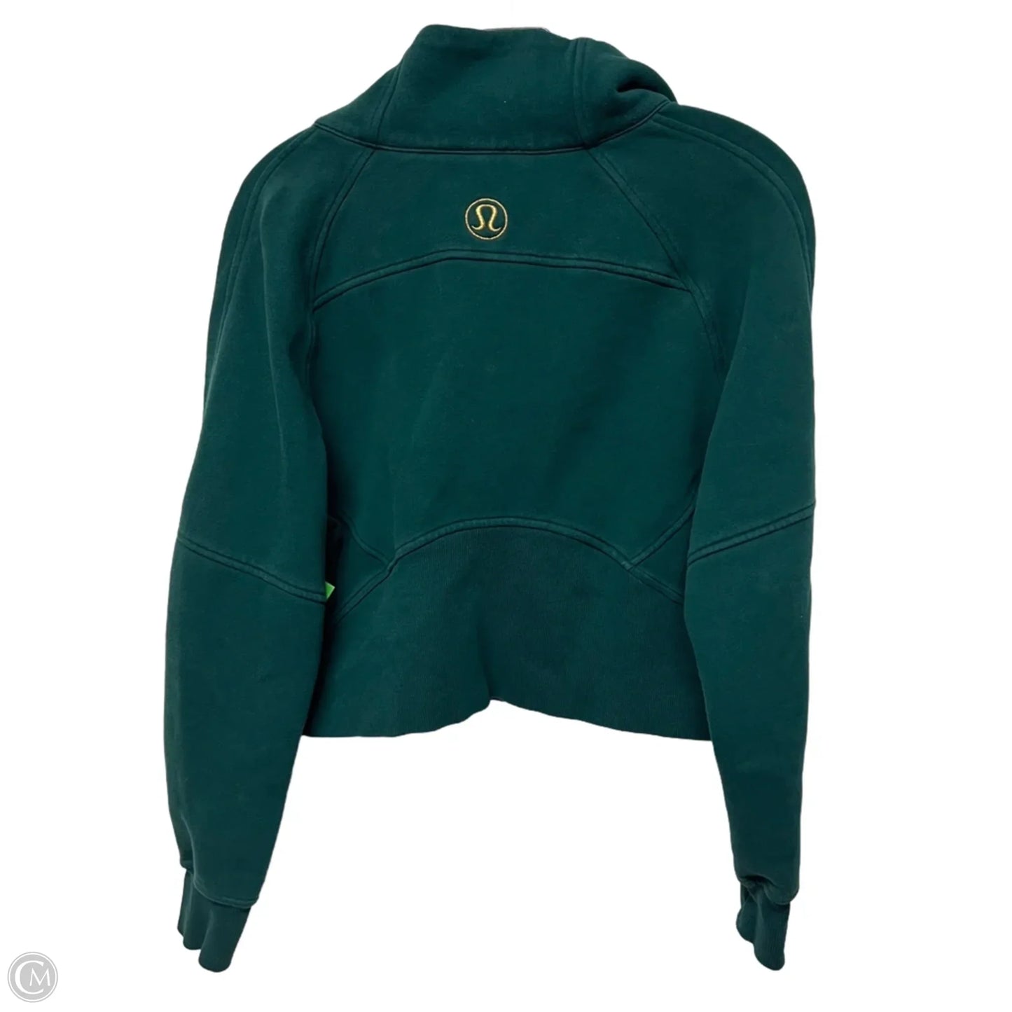 Athletic Sweatshirt Collar By Lululemon In Green, Size: Xs