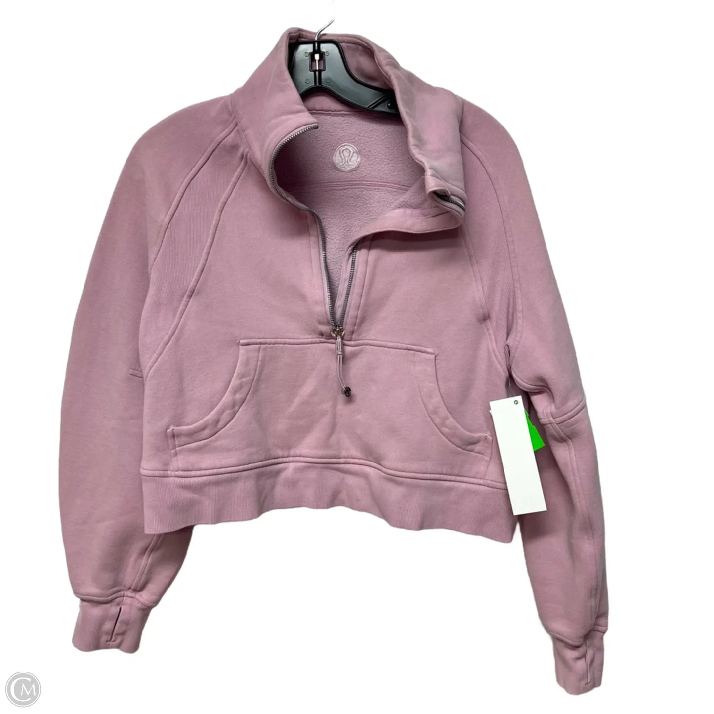Athletic Sweatshirt Collar By Lululemon In Pink, Size: Xs