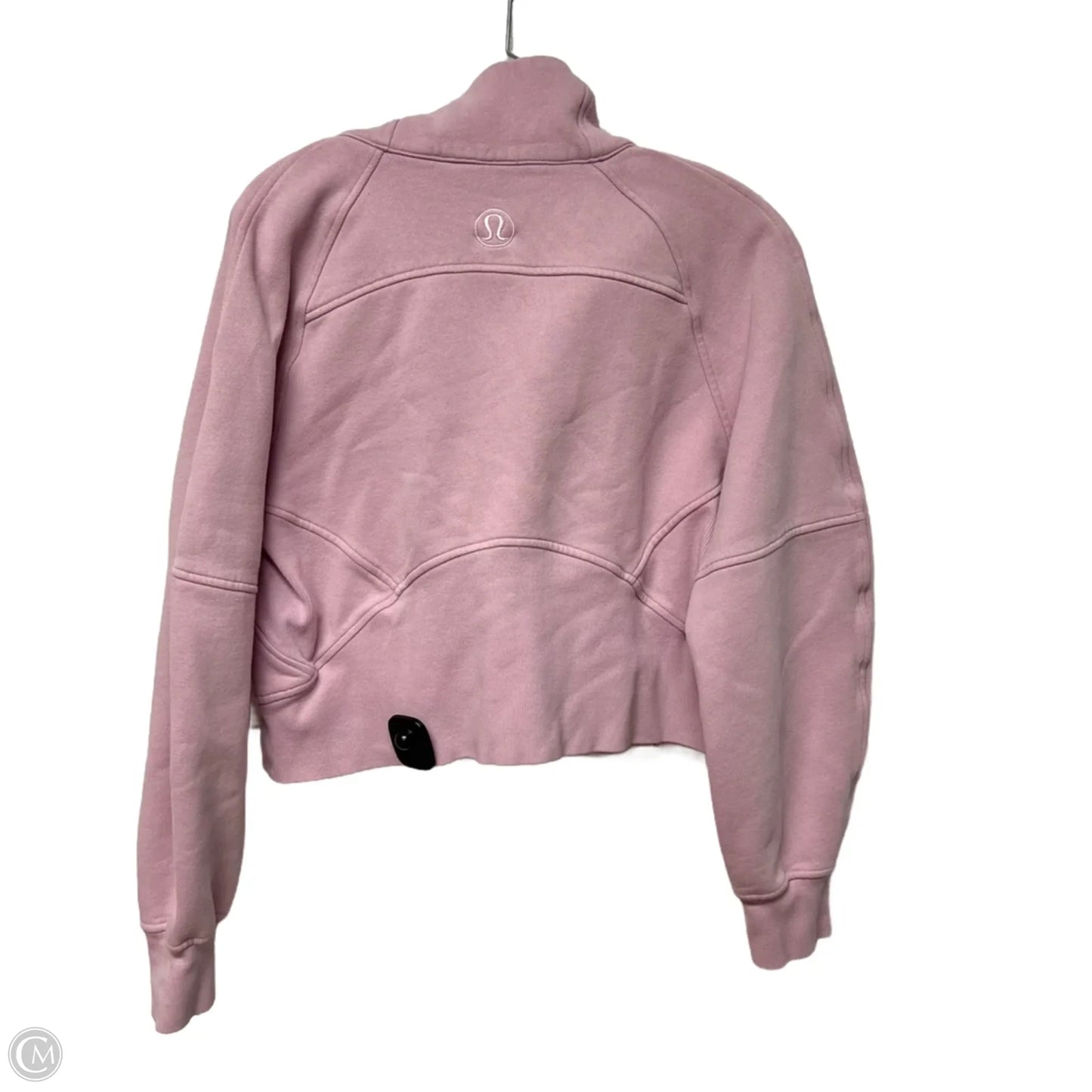 Athletic Sweatshirt Collar By Lululemon In Pink, Size: Xs