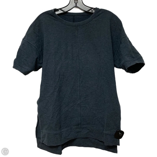 Athletic Top Short Sleeve By Lululemon In Blue, Size: L