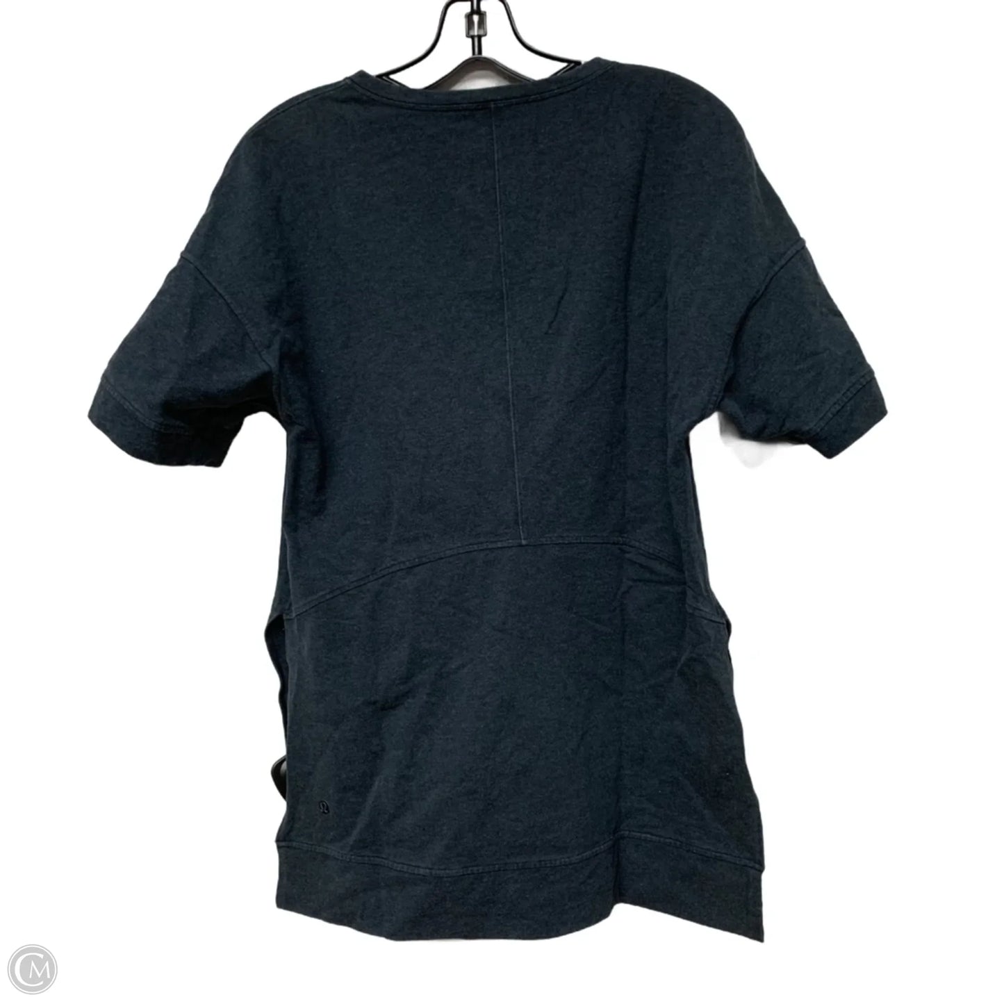 Athletic Top Short Sleeve By Lululemon In Blue, Size: L