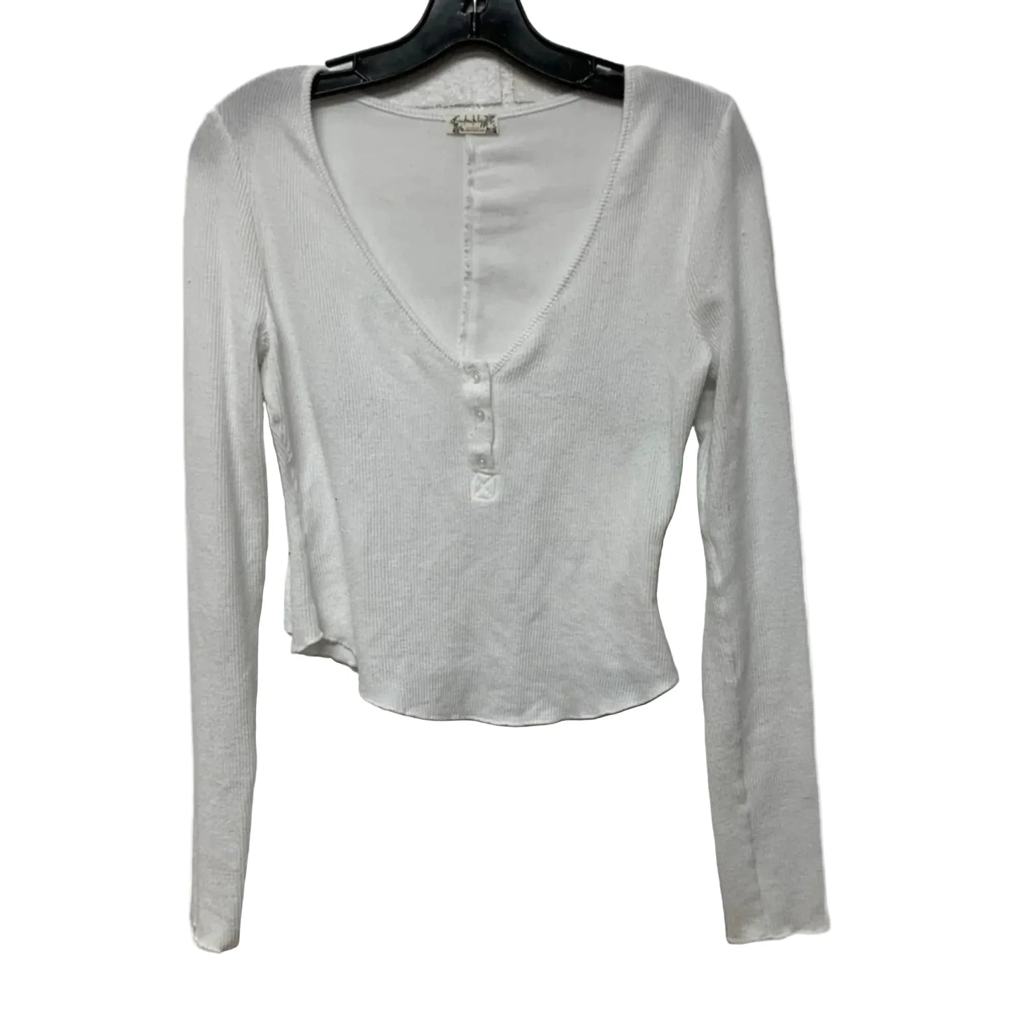 Top Long Sleeve Basic By Free People In White, Size: Xs