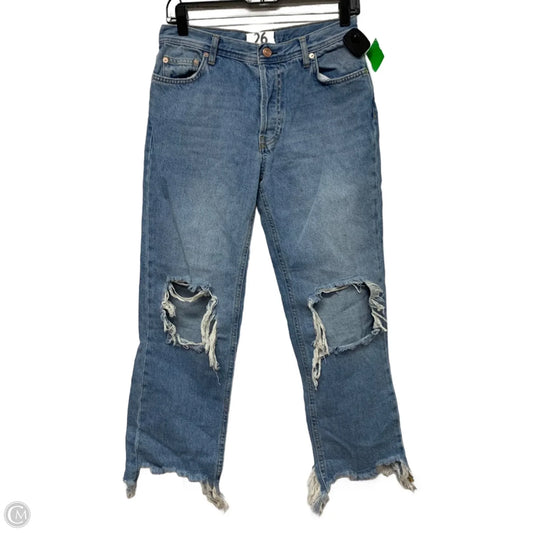 Jeans Cropped By We The Free In Blue Denim, Size: 2