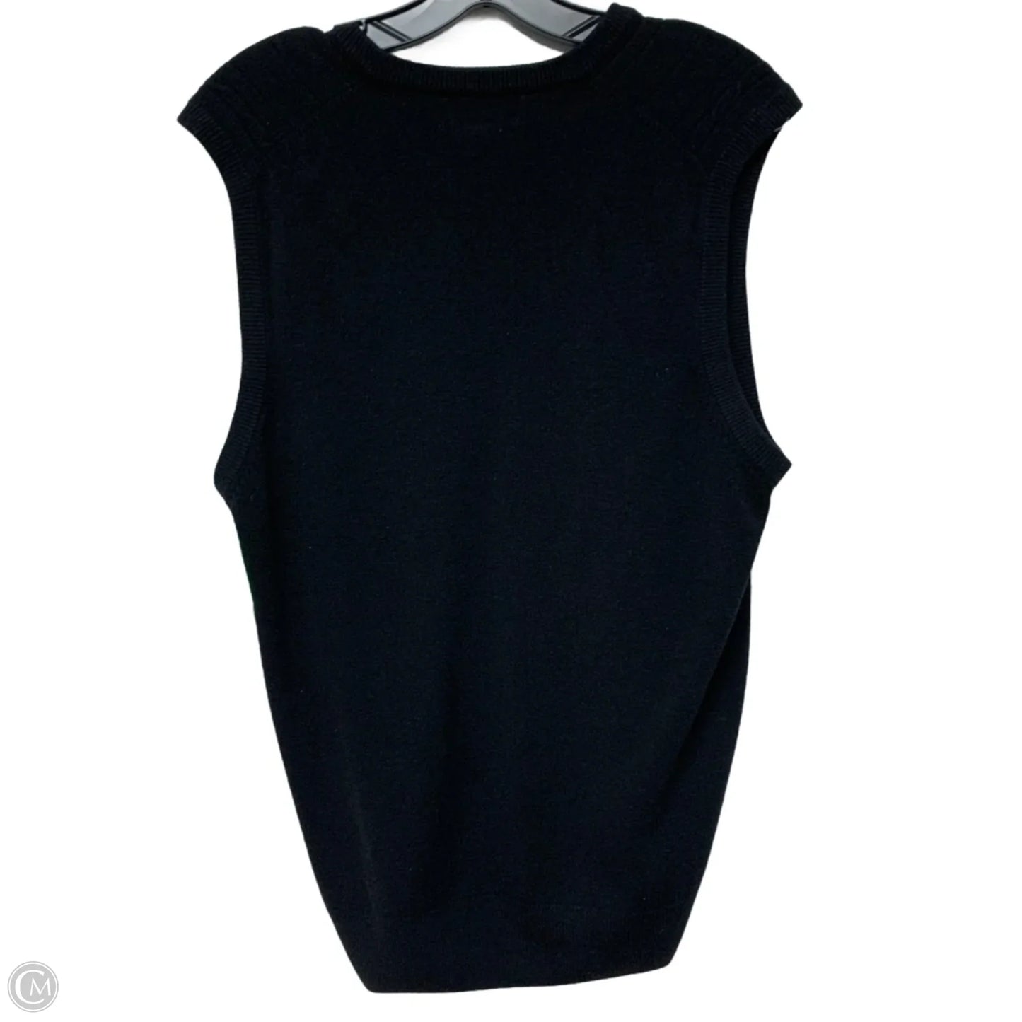 Vest Sweater By Dockers In Black, Size: M